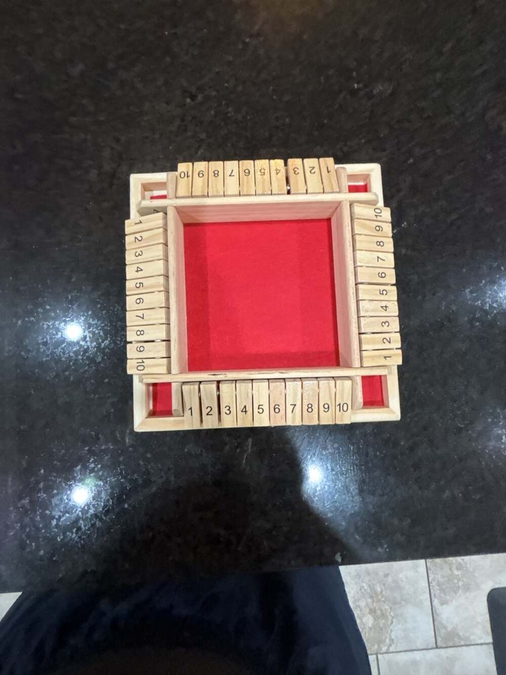 Fridja Shut The Box Wooden Mathematic Traditional Pub Board